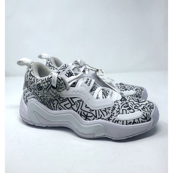 Adidas women 7 D.O.N. Issue 3 J Basketball Sneaker White Black GY2829 - Picture 1 of 7